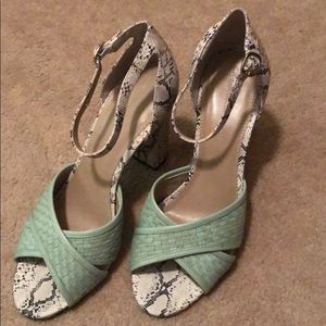 BR Snakeskin Heels
